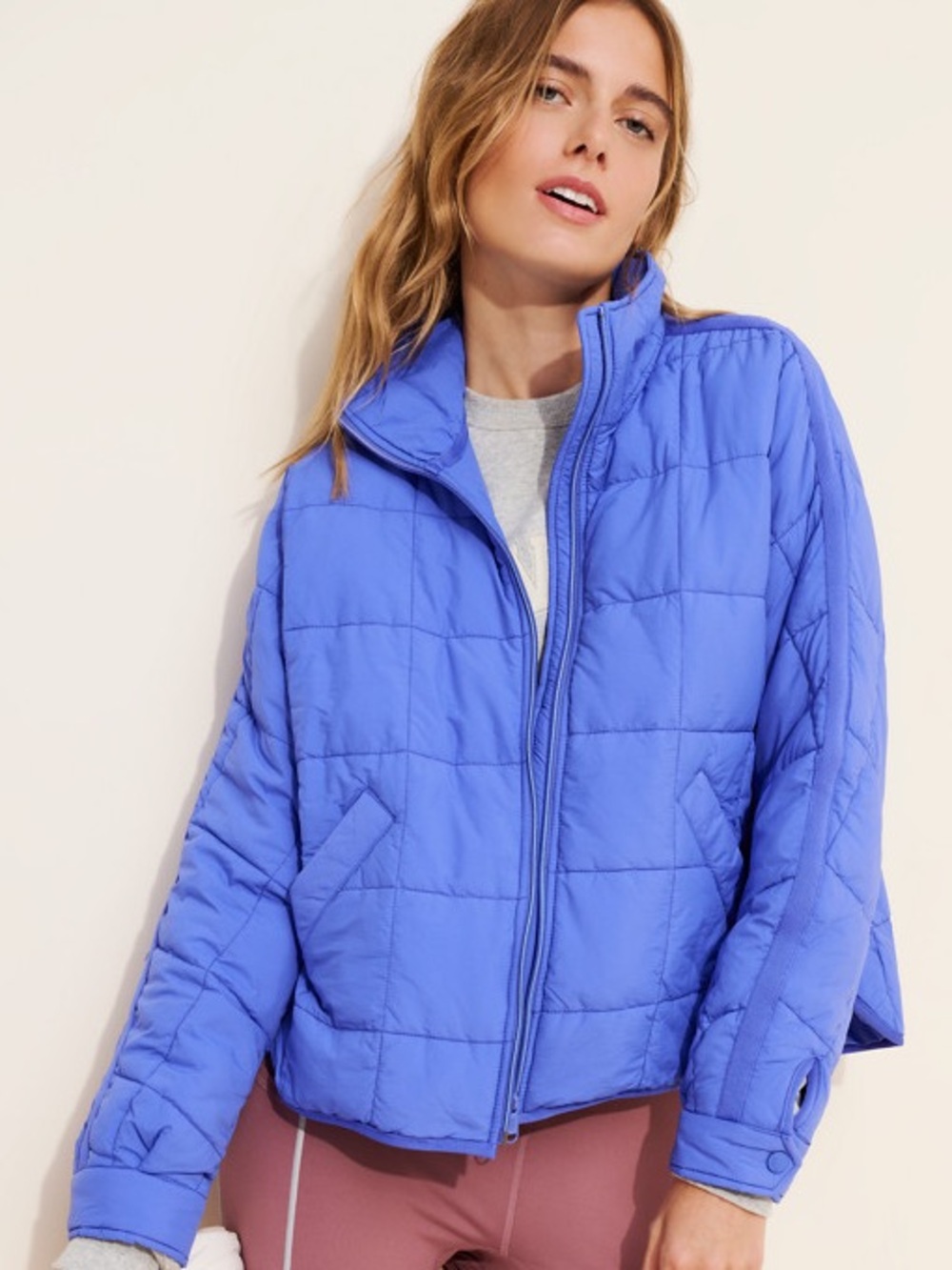 FP Movement Pippa Packable Puffer Jacket by Free People - Neon Blue